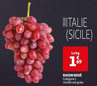 Auchan RAISIN ROSÉ offre
