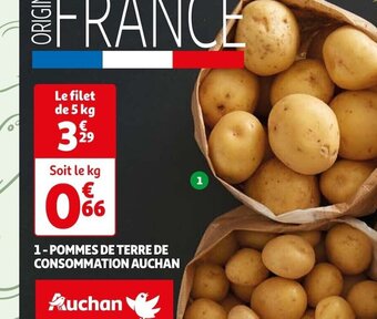Auchan 1-POMMES DE TERRE DE CONSOMMATION AUCHAN offre