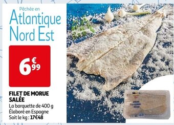 Auchan FILET DE MORUE SALÉE offre