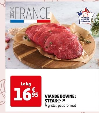 Auchan VIANDE BOVINE STEAK offre