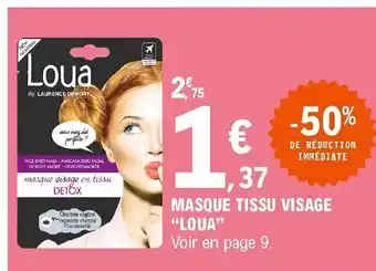 E.Leclerc Masque Tissu Visage Loua offre