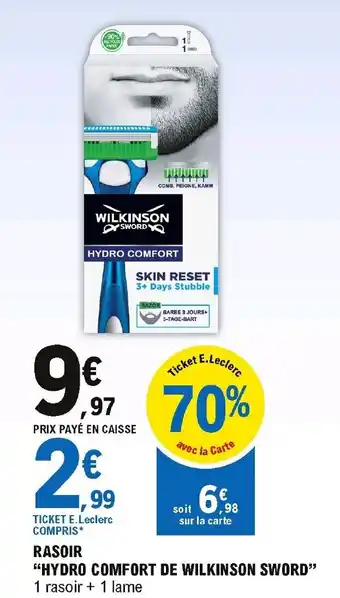 E.Leclerc Rasoir Hydro Comfort De Wilkinson Sword offre