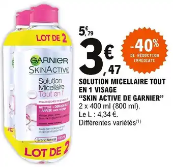 E.Leclerc Solution Micellaire Tout En 1 Visage offre