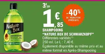 E.Leclerc Shampooing Nature Box De Schwarzkopf offre