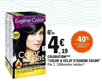 E.Leclerc Coloration Color & Eclat D'Eugene Color offre