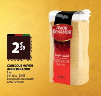 Auchan COUSCOUS MOYEN AMOR BENAMOR offre