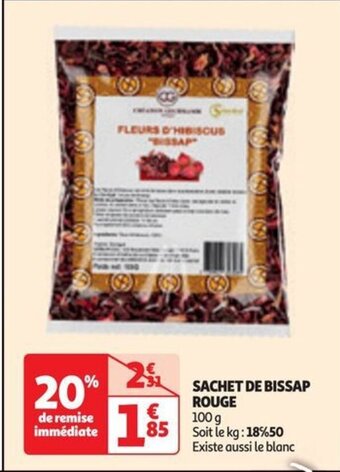 Auchan SACHET DE BISSAP ROUGE offre