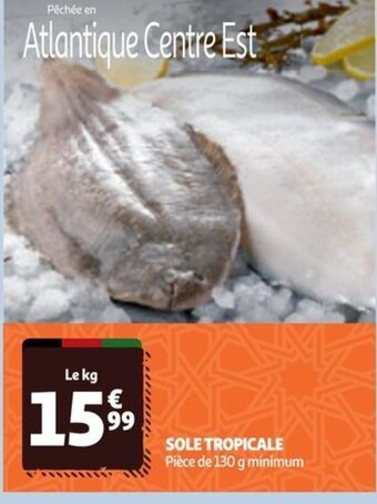 Auchan SOLE TROPICALE Pièce de 130 g minimum offre