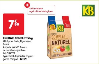 Auchan ENGRAIS COMPLET 5 kg offre