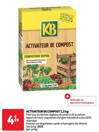 ACTIVATEUR DE COMPOST