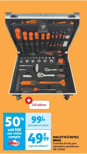 Auchan MALLETTE À OUTILS BRIGA offre