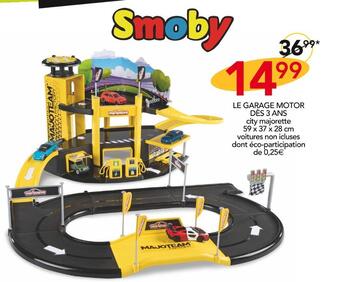 Stokomani Smoby le garage motor offre