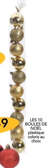 Stokomani Les 10 boules de noël offre