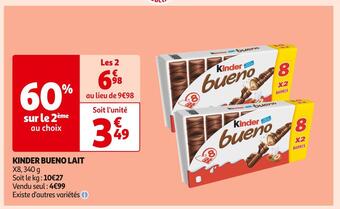 Auchan Supermarché Kinder bueno kinder bueno lait offre