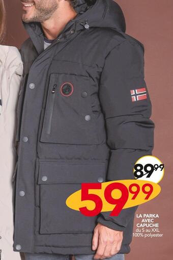 Stokomani Geographical norway la parka avec capuche offre
