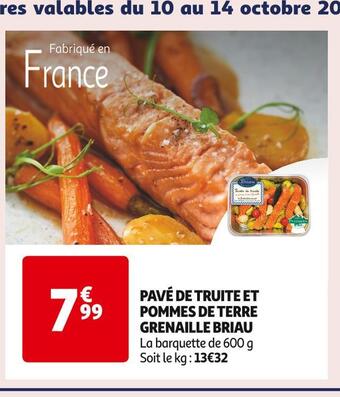 Auchan Supermarché Briau pavé de truite et pommes de terre grenaille offre