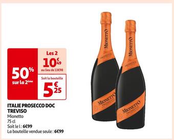 Auchan Supermarché Italie prosecco doc treviso offre