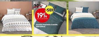 Maxi Bazar Couette imprimée à motifs offre