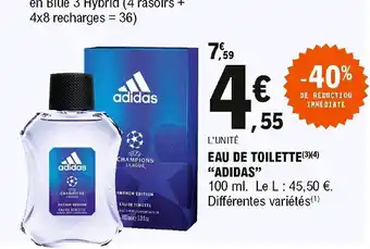 E.Leclerc Eau de toilette Adidas offre