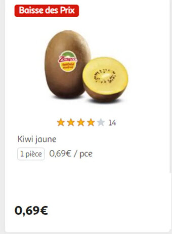 Auchan Kiwi jaune offre