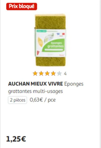 Auchan AUCHAN MIEUX VIVRE Eponges offre