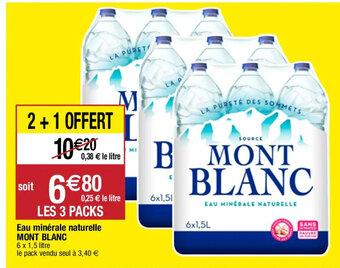 Eau minérale naturelle MONT BLANC