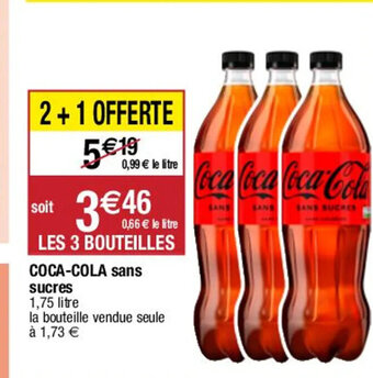 Migros COCA-COLA sans sucres offre