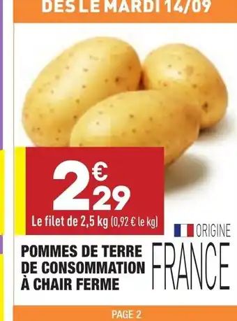 ALDI Pommes de terre de consommation à chair Ferme offre