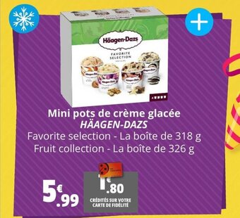 Mini pots de crème glacée HÄAGEN-DAZS