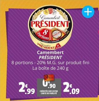 Coccinelle Express Camembert PRÉSIDENT offre