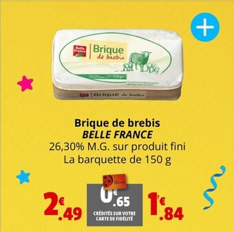 Coccinelle Express Brique de brebis BELLE FRANCE offre