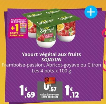 Coccinelle Express Yaourt végétal aux fruits SOJASUN offre