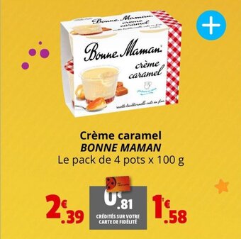 Coccinelle Express Crème caramel BONNE MAMAN offre