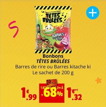 Coccinelle Express Bonbons TÊTES BRÛLÉES offre