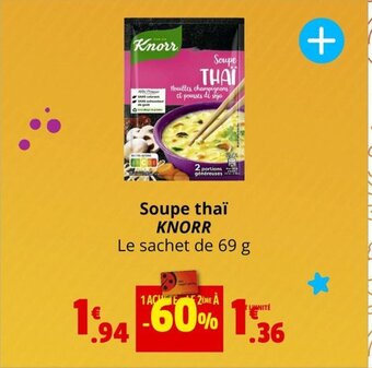 Coccinelle Express Soupe thaï KNORR offre