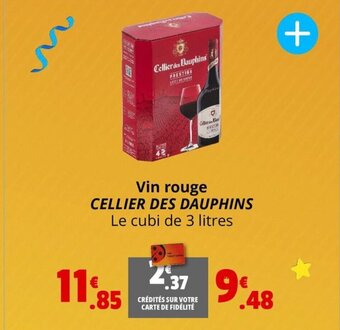 Coccinelle Express Vin rouge CELLIER DES DAUPHINS offre