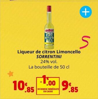Coccinelle Express Liqueur de citron Limoncello SORRENTINI offre