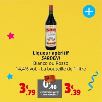 Coccinelle Express Liqueur apéritif SARDENI offre