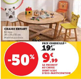 Hyper U CHAISE ENFANT offre