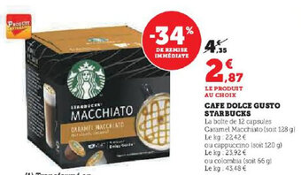 Hyper U CAFE DOLCE GUSTO STARBUCKS offre