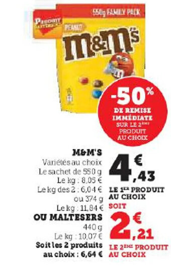 Hyper U M&M'S offre