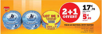 Hyper U THON AU NATUREL PETIT NAVIRE offre