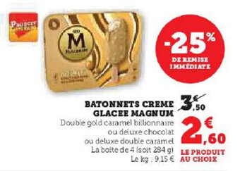 Hyper U BATONNETS CREME GLACEE MAGNUM offre