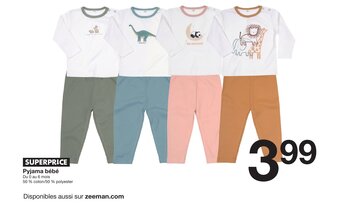 Zeeman Pyjama bébé offre
