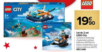 Carrefour Lot de 2 set LEGO City offre