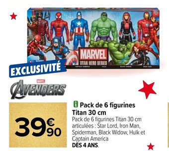 Pack de 6 figurines Titan 30 cm