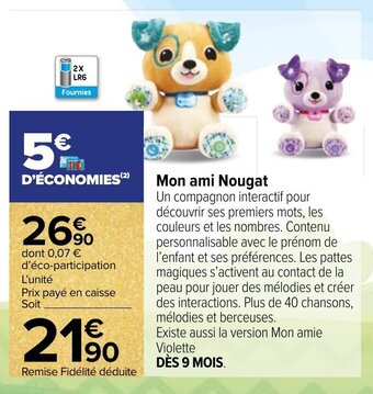 Carrefour Mon ami Nougat offre
