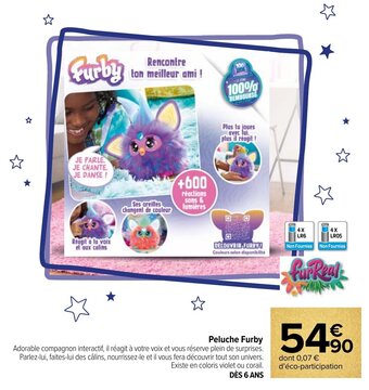Carrefour Peluche Furby offre