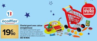 Carrefour Chariot garni avec caisse enregistreuse offre