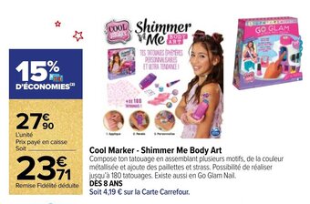 Cool Marker - Shimmer Me Body Art